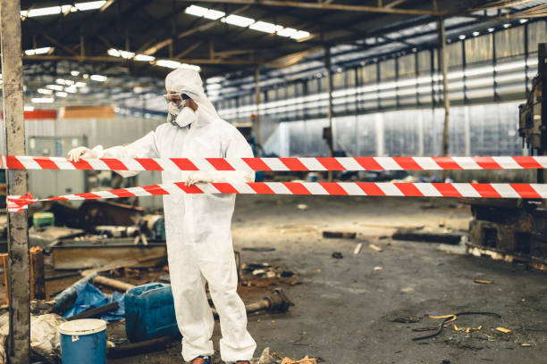 Professional Biohazard technician working in Oyster Bay, NY
